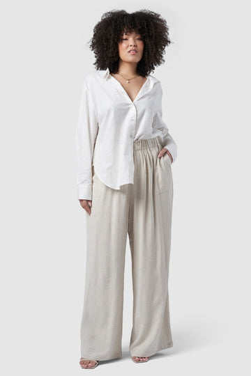 Something 4 Olivia - Sunday Linen Pants - Natural