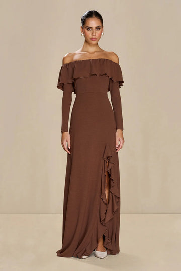 Sonya Moda - Aria Ruffle Dress - Expresso