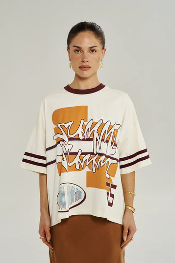 Summi Summi - Bordeaux 55 Tee - Vintage White