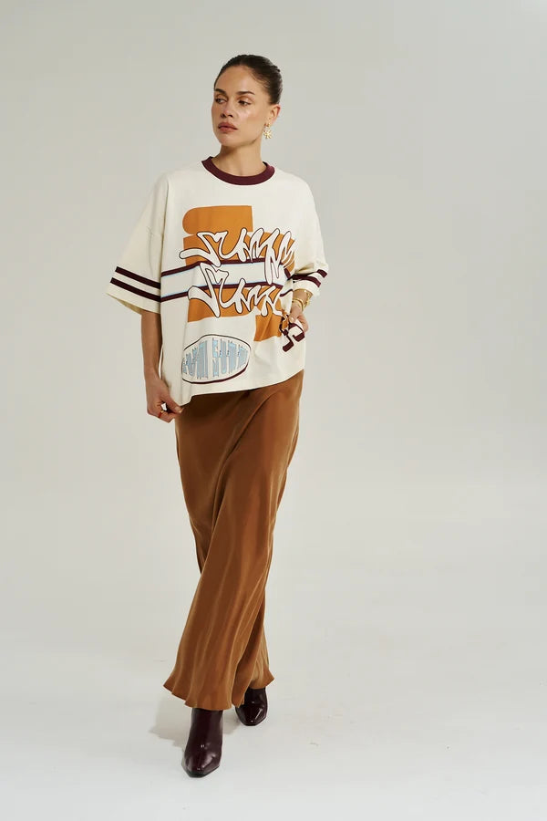 Summi Summi - Bordeaux 55 Tee - Vintage White