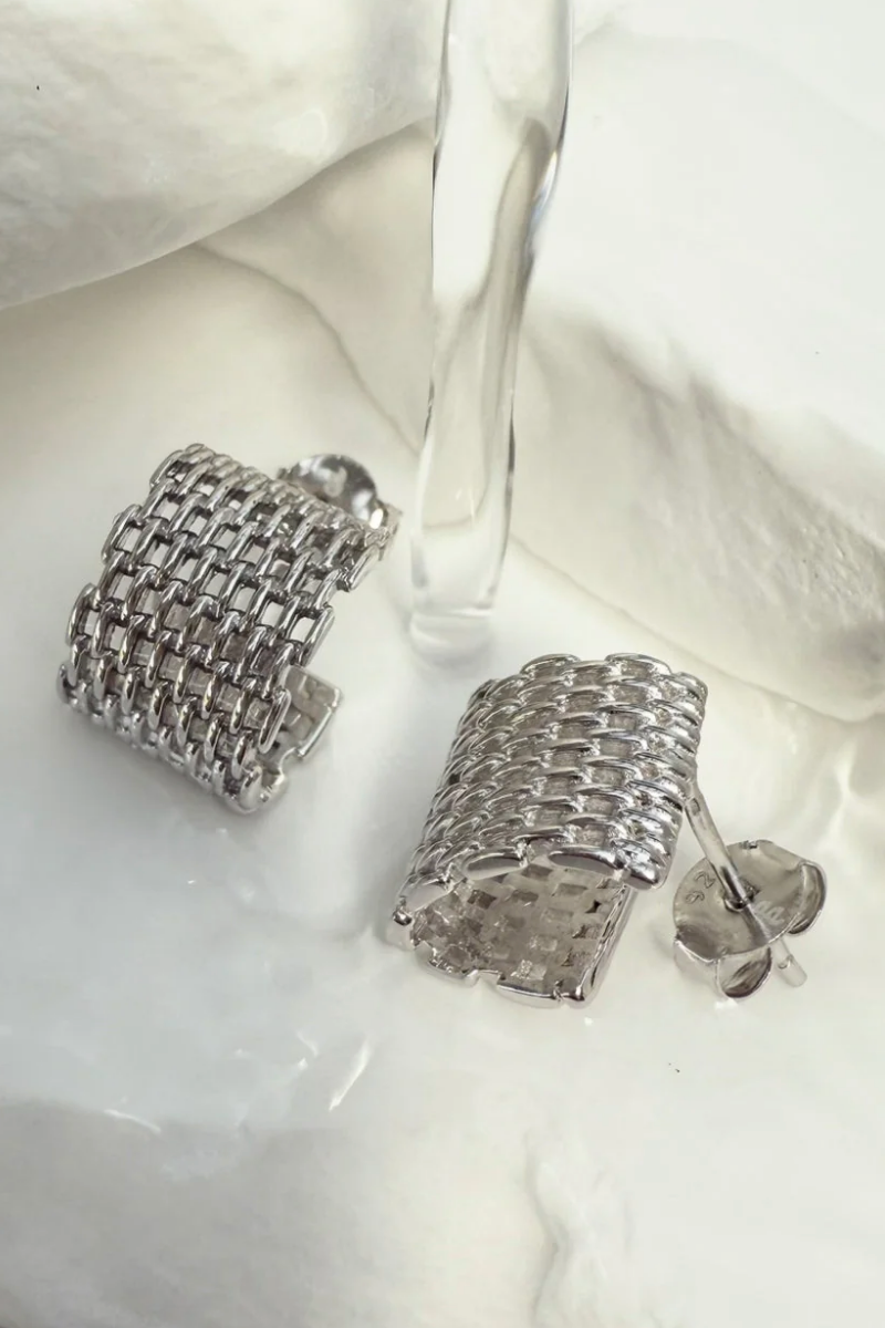 Ever Jewellery - Broadway Silver Hoop Earrings