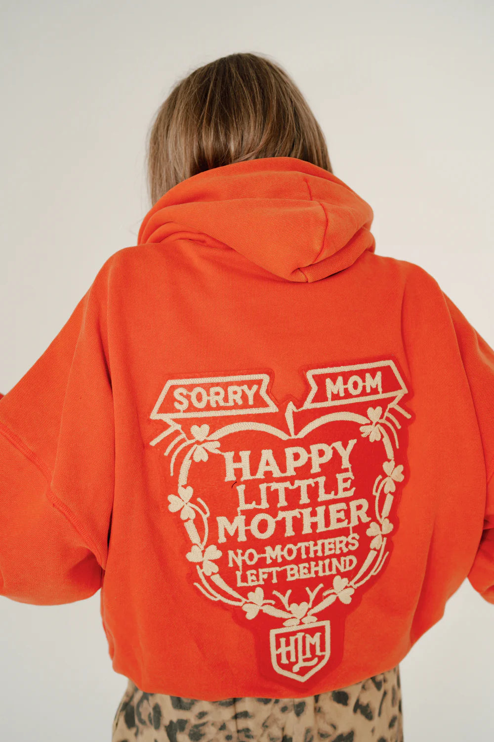 Happy Little Mother - Sorry Mom Hoodie - Vintage Red