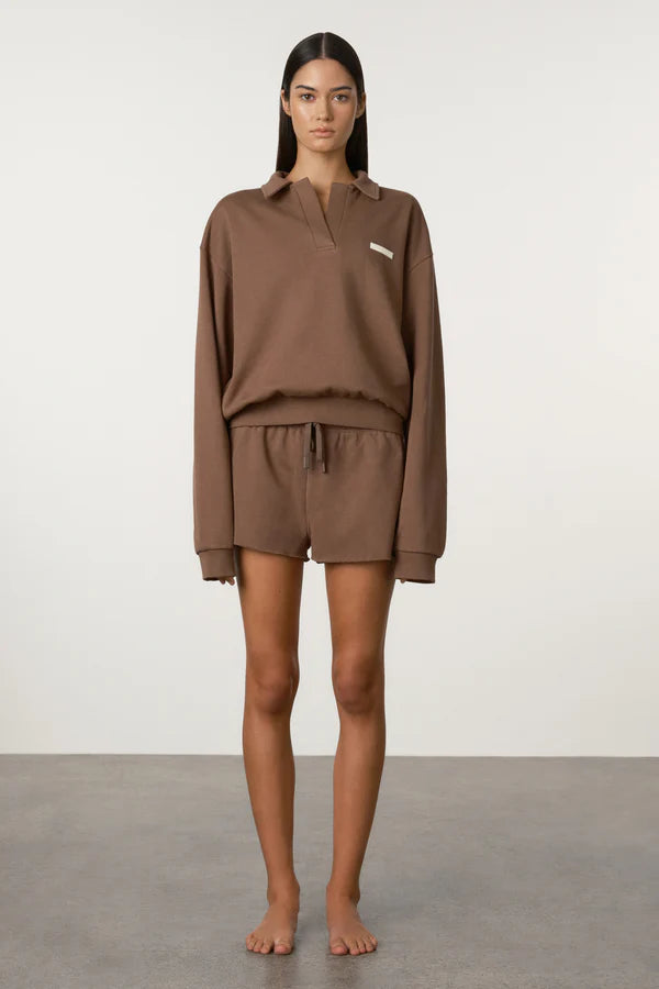 Zulu and Zephyr CAROB Collared Sport Sweat