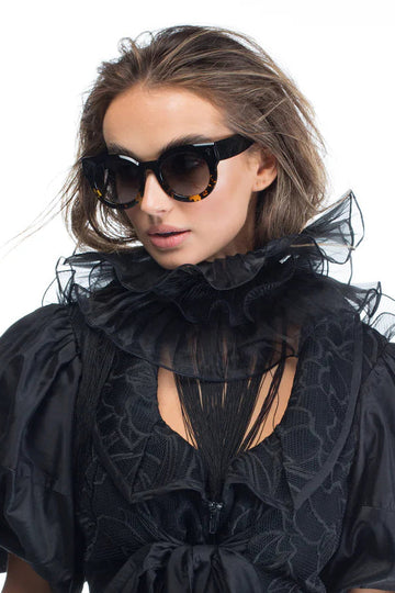 Valley Eyewear - A Dead Coffin Club - Black to Tort / Black Gradient Lens