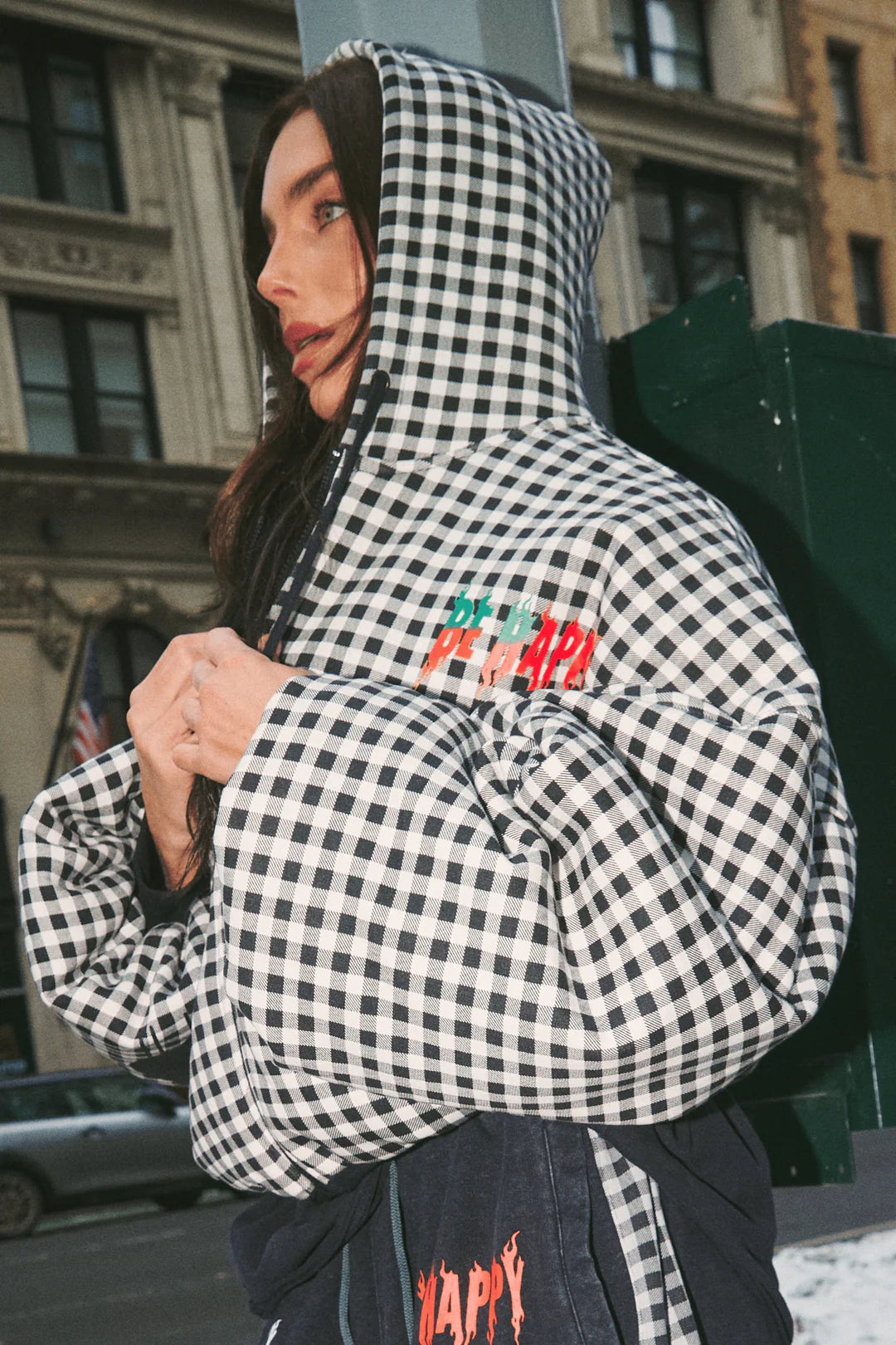 SABBI - The Be Happy Padded Bomber - Gingham