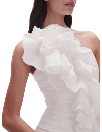 AJE - Adelia Asymmetrical Dress - White