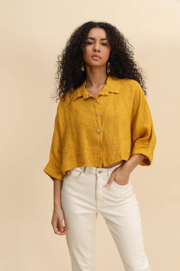 La Maison des Fibres Naturelles - Linen Crop 83263 - Mustard
