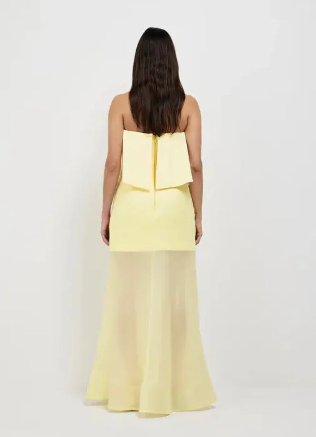 Sheike - Gemini Strapless Maxi - Butter Yellow