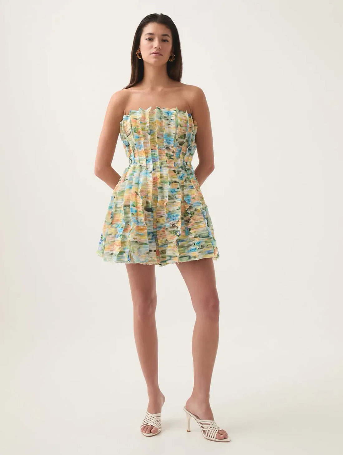 AJE - Hybrid Strapless Mini Dress - Floral Haze
