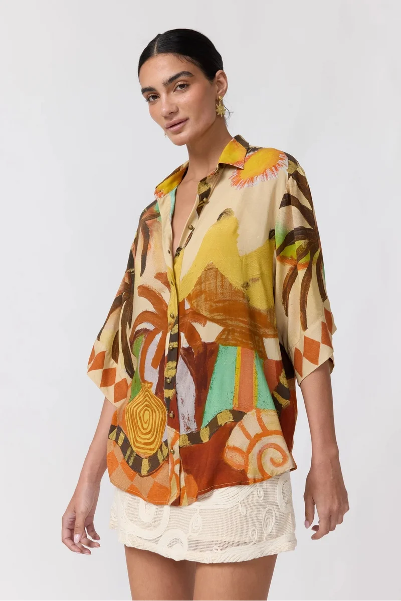 Nine Lives Bazaar - Lois Shirt - Sundown