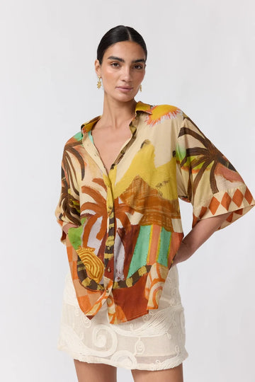 Nine Lives Bazaar - Lois Shirt - Sundown