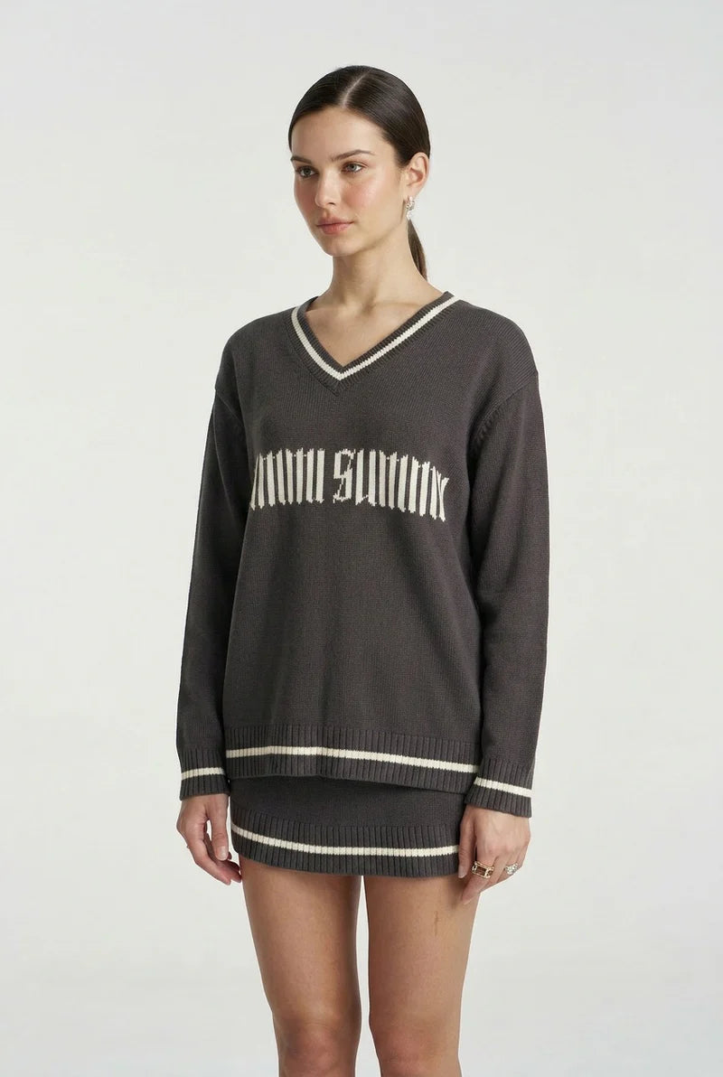 Summi Summi - Summi Knit Sweater - Shadow