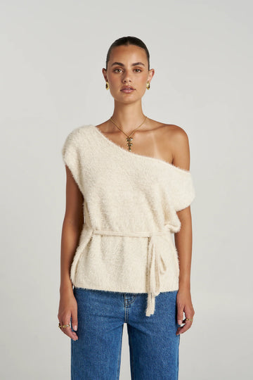 Summi Summi - Ivy Knit Top - Lily White